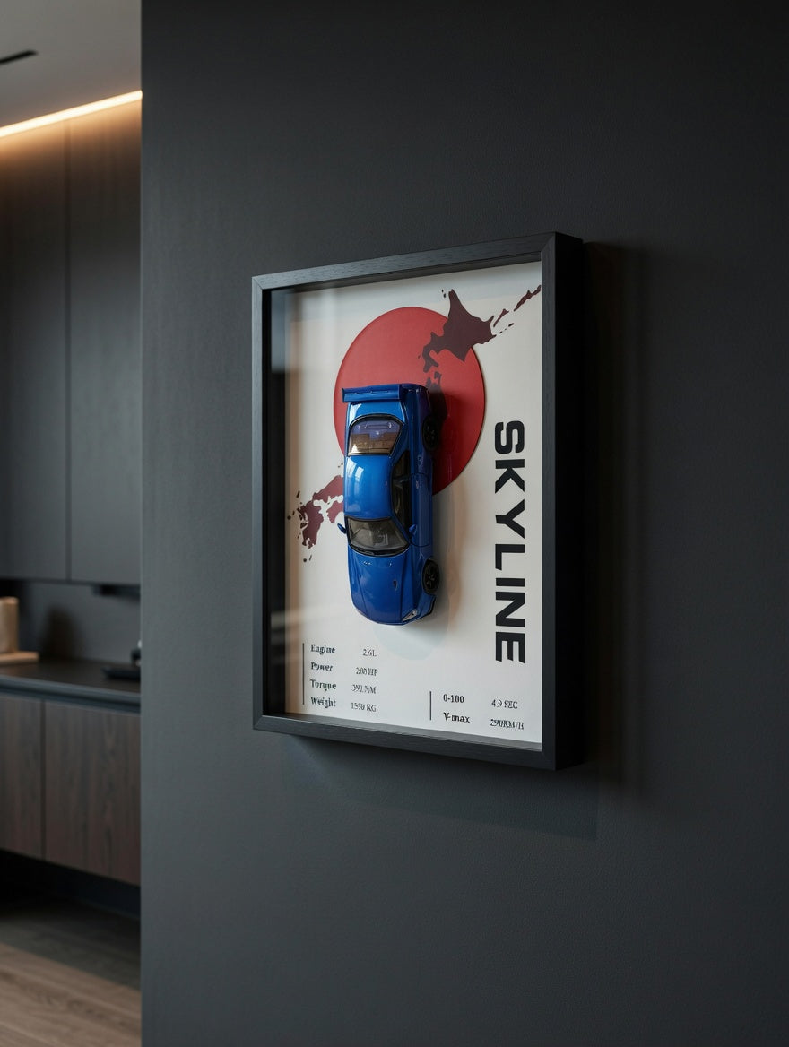 Nissan Skyline R34 - model w ramce 3D — zdjęcie 3
