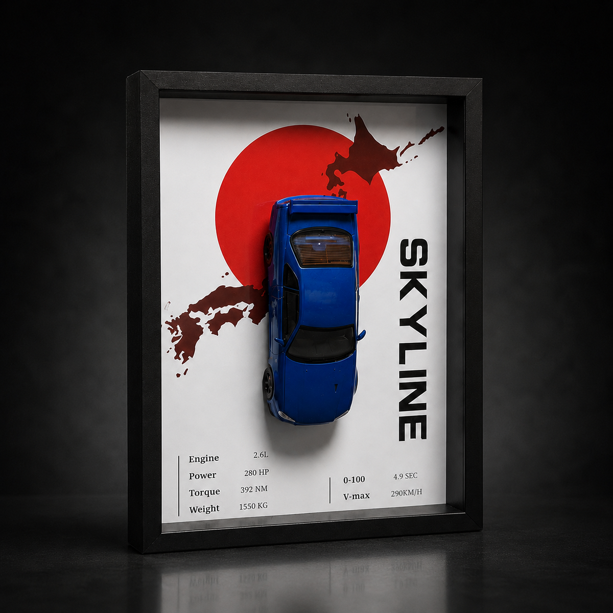 Nissan Skyline R34 - model w ramce 3D — zdjęcie 2