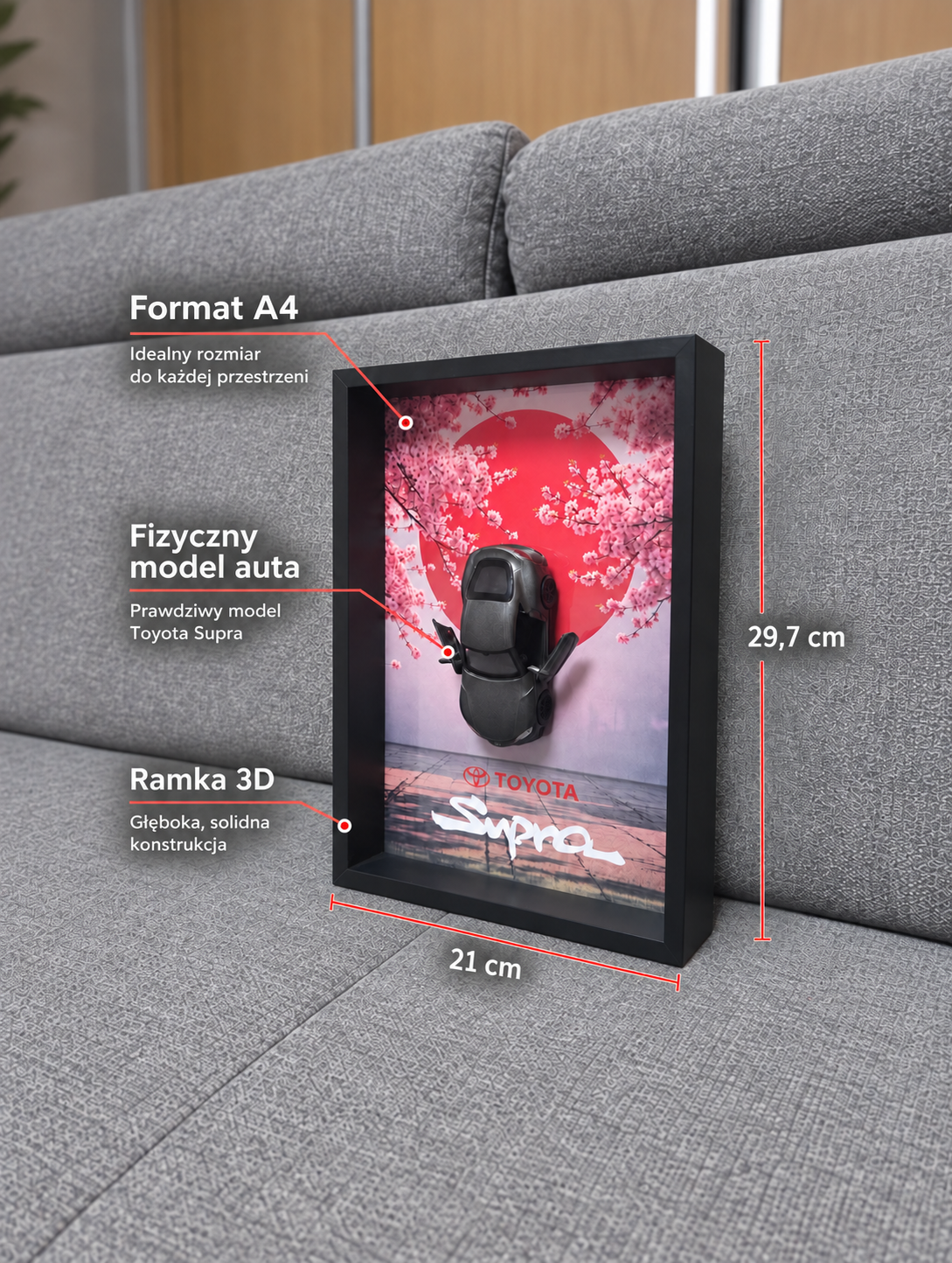 Toyota Supra - model w ramce 3D — zdjęcie 5