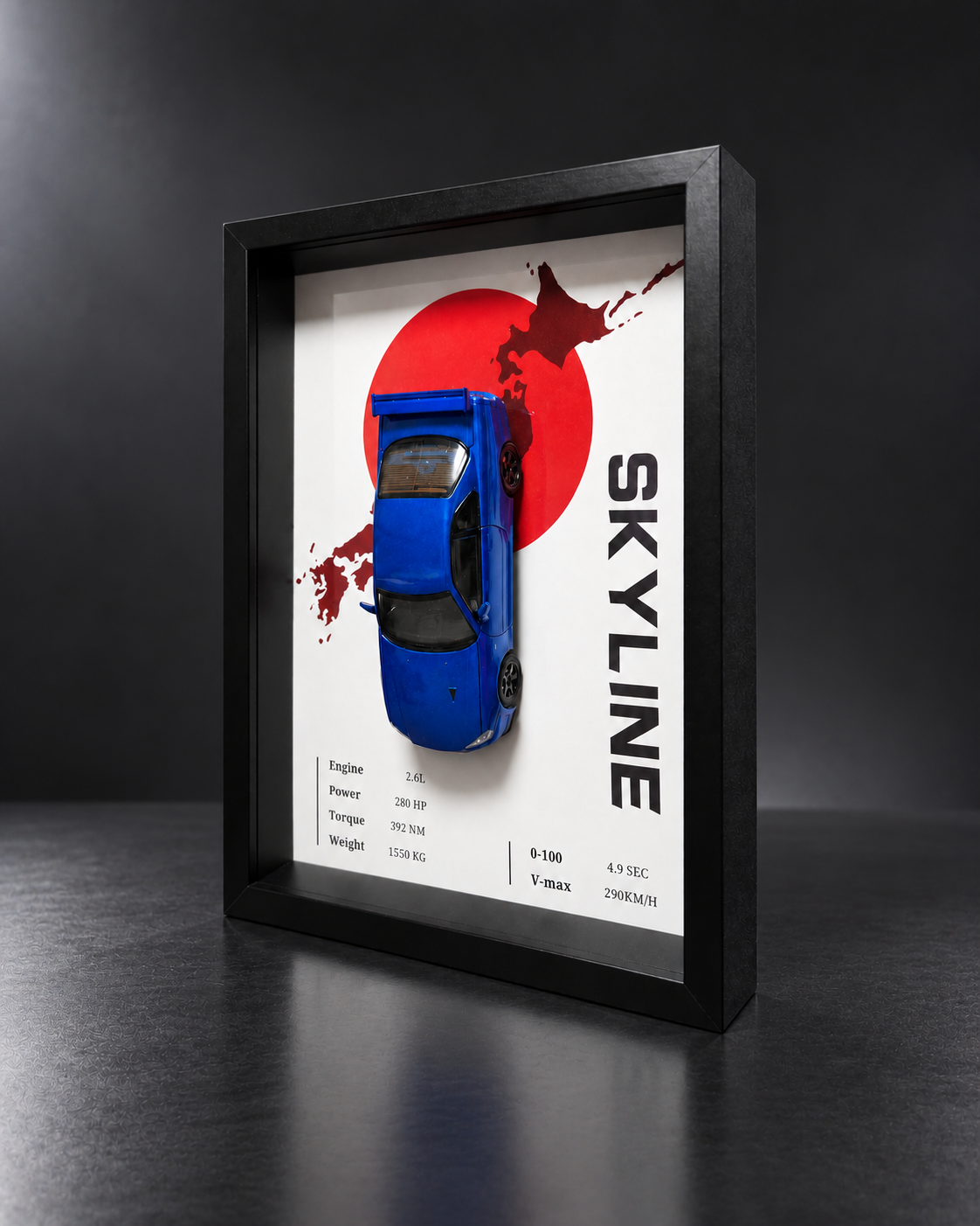Nissan Skyline R34 - model w ramce 3D